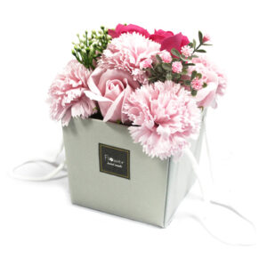 Blumen Bouquet (Seifenblumen) – Pink Rose & Carnation