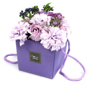 Blumen Bouquet (Seifenblumen) – Lavender Rose & Carnation