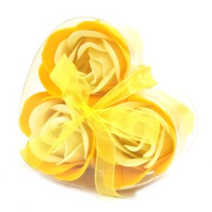 3 Seifenblumen in Herz-Box – Frühlings-Rosen