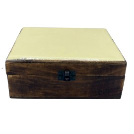 Große glasierte Holzbox – 20x15x7,5cm – Beton