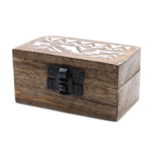 Schöne Vintage Holzbox – Pillendose slisches Design