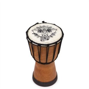 Handgefertigte Djembe-Trommel mit breiter Decke – 20cm