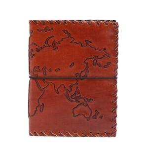 Reisetagebuch mit Umschlag – Hellbraun – 96 Seiten – 17x13cm