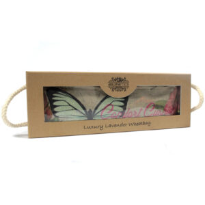 Luxus Lavendel Stofftasche, Stoffbeutel in Geschenkbox – Schmetterling & Rosen