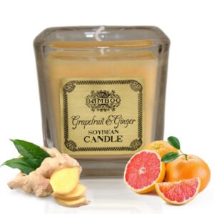 Sojabohnen-Glaskerze – Grapefruit & Ingwer