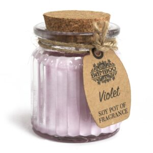 Schöne Soja Dufkerze im Glas – Violet