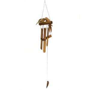 1x Kokosnuss Twin Birds Windspiel