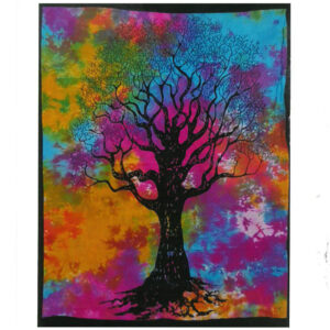 Baumwoll-Tuch Wanddeko – Tree of Strength