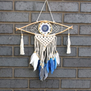 Kleiner Schutz Traumfänger Dreamcatcher – Makramee Auge