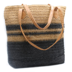 Schöne Design Tragetasche, Umhängetasche, Handtasche – Schwarz & Tan