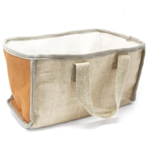 Einkaufstasche, Stofftasche, Einkaufskorb groß – 33x18x20cm – Kurkuma