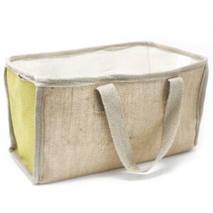 Einkaufstasche, Stofftasche, Einkaufskorb groß – 33x18x20cm – Olive