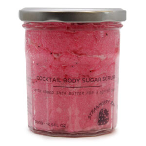 Body Scrub Körperpeeling – Erdbeer-Rum 300g