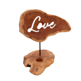 Kerzenständer Schild – Liebe