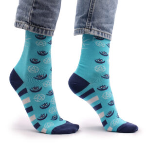 Hop&Hare Bambus Socken (36-40) – Pentagramm und Böses Auge