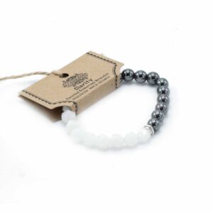 Facettiertes Edelsteinarmband – Magnetischer Bergquarz