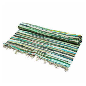 Großer Rag Rug – 150x90cm – Premium Qualität – Natural Greens