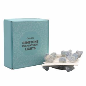 Edelstein Lichterkette USB – Celestite