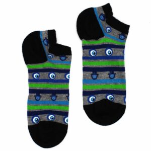 M/L Hop&Hare Bambus Socken, kurze Sneaker-Socken (41-46) – Böses Auge & Hamsa