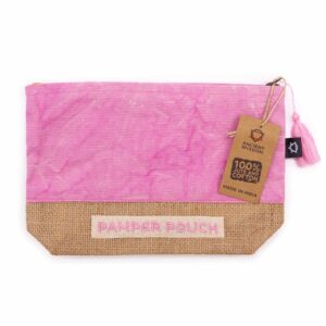 Kulturtasche Kulturbeutel Verwöhnbeutel – Rosa & Natur
