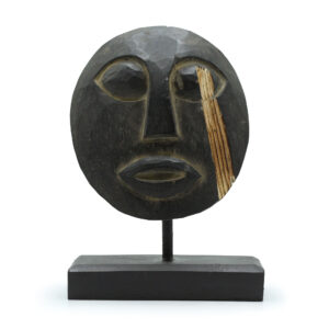 Timor Stammes-dekorative Maske – Schwarz 27x20cm