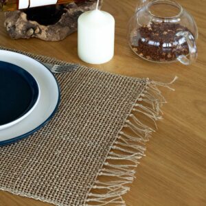 Platzset mit Seegrasfransen – Natur