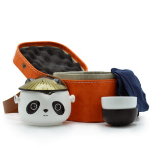 Kung Fu Panda Teekannen-Set – Zwei Tassen – Reisepackung