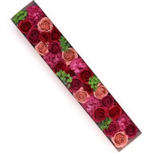 Extra lange Blumen-Box (aus Seife) – Vintage Roses