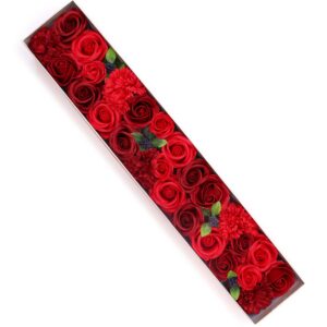 Klassische Rote Rosen aus Seife – Extra Lang