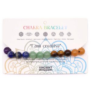 Chakra String Edelstein-Armband – 21 Steine