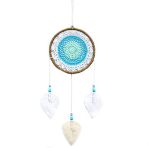 Großer Traumfänger Dreamcatcher – Türkis – Elementargeister vertreiben