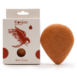 Teardrop Konjac Schwamm – Rote Tonerde – Verjüngung