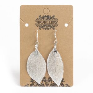 Ohrringe – Bravery Leaf – Silber