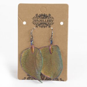 Ohrringe – Bravery Leaf – Regenbogen
